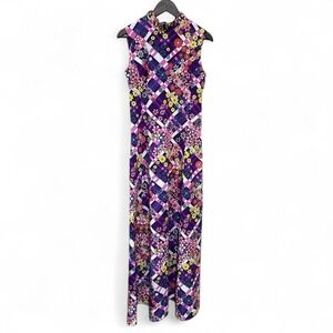 Vintage 1970s Maxi‎ Dress Flower Power